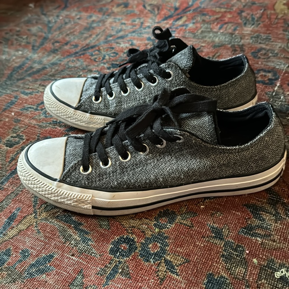 Converse flip tongue tweed low tops - Picture 3 of 10